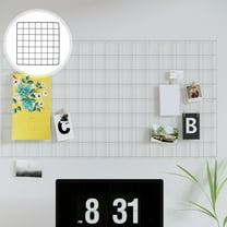 GOOHOCHY Multi-Functional Wire Wall Grid Kindergarten Photo Display Storage Grid Wall Iron Grid Panel Decorative Wall Hanging Rack