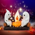 thumbnail image 2 of 2024 Ghost Campfire Flickering Nightlight, Halloween Night Lights Plug into Wall, 3D Spooky Fire Marshmallow Night Light, Ghost Pumpkin Night Light Dusk Funny Halloween Room Decorations (B-1PC), 2 of 6