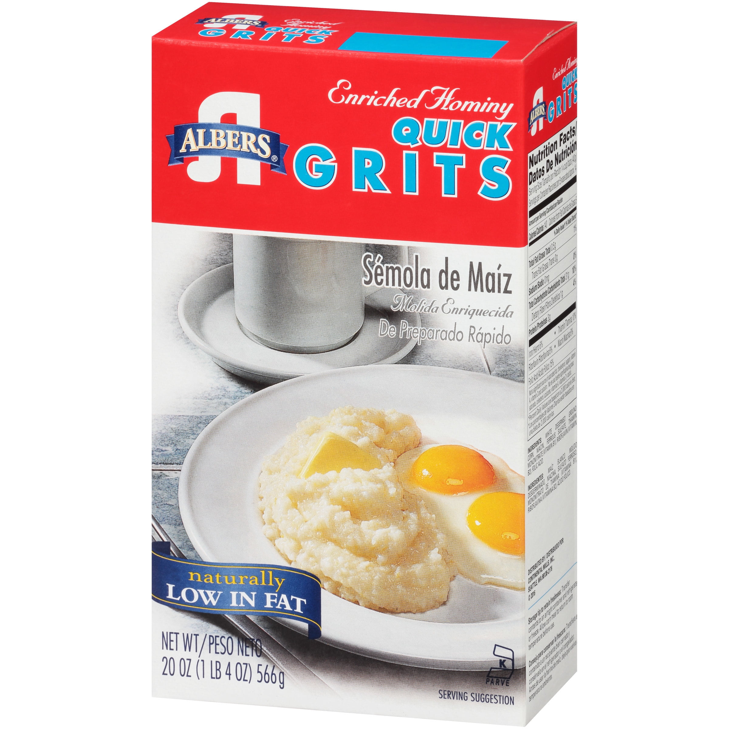 Albers® Enriched Hominy Quick Grits 20 oz. Box eBay