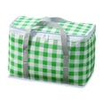 thumbnail image 3 of Kdkad Foldable Insulated Picnic Basket Cooler Bag - Large Capacity Thickened Aluminum Foil Thermal Tote Red/Green/Yellow, Portable Collapsible Cooler for Camping, Beach, Travel & Outdoor Picnics, 3 of 7