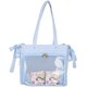 thumbnail image 1 of LHSHID Cute Ribbon Japanese Ita Bag Large Tote Crossbody Bag Messenger Bag for Women Aesthetic Bag Y2K Purse (White), 1 of 6