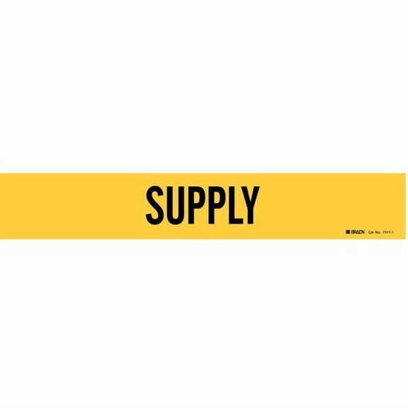 Brady Pipe Marker,Supply,2 1/4 in H,14 in W 7311-1