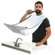 thumbnail image 3 of Regalos blancos para papá/hombres de hija hijo, delantal con pechera para atrapar barba, con 4 ventosas, regalos para abuelo/él, día del padre/cumpleaños, 3 of 5