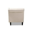 thumbnail image 4 of Baxton Studio Florent Beige Upholstered Black Finished Chaise Lounge, 4 of 5
