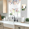 thumbnail image 5 of Spring Floral Balloon Curtains for Bedroom/Front Door/Bathroom, Elegant Flowers Farmhouse Botanical Tie Up Curtains 63 Inch Length Light Filtering Kitchen Curtains Shades for Windows 46"x63", 5 of 8