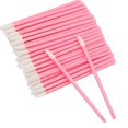 thumbnail image 1 of Zhuge 250Pcs Disposable Lip Brushes Wands Lipstick Applicators for Makeup, Pink, 1 of 4