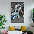 thumbnail image 6 of Micah Parson Signed Poster Wall Art Poster Scroll Canvas Painting Picture Living Room Decor Home 16x24inch(40x60cm), 6 of 6