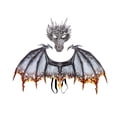 thumbnail image 2 of Máscara de Disfraz Yuyangstore para adultos alas Gris, 2 of 8