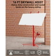 thumbnail image 3 of Drywall Rolling Lifter Panel,16ft Sheetrock Lift Drywall Lift,150lb Weight Capacity Panel Hoist Jack Tool,Steel Drywall Lift w/Telescopic Arm & 3 Lockable Wheels for Home Improvement, 3 of 8