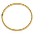 thumbnail image 3 of 14K Solid Yellow Gold 6.35mm Hammered Hinged Bangle Bracelet, 3 of 4