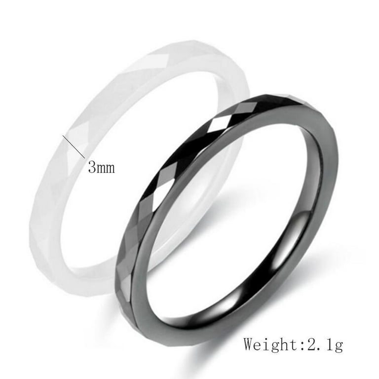 Womens ceramic shop wedding bands