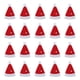 thumbnail image 1 of 20 piezas de mini sombreros navideños hechos a mano, diseño de piruleta, envoltorios superiores, adornos para envolver dulces, tapas para botellas de vino, 1 of 5