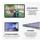 Samsung Galaxy Tab S10+ 12.4 Widescreen Tablet with S Pen, 256GB, Android 14, Platinum Silver