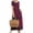 Red, variant on Ashirexll Flowy Dresses for Women, Womens Summer Dresses, Short Sleeve Round Neck Color Block Loose Casual Solid Color Maxi Dress