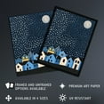 thumbnail image 2 of Artery8 Full Moon Starry Night Over Town Graphic Design Living Room Art Print Framed Poster Wall Decor 12x16 inch, 2 of 3