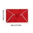 thumbnail image 2 of zhangmingg Valentine's Day Heart Envelope Design Welcome Doormat for Home Floor and Carpet, 2 of 4