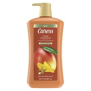 Caress Body Wash for Women, Mango & Almond Oil Shower Gel for Dry Skin 30 fl oz