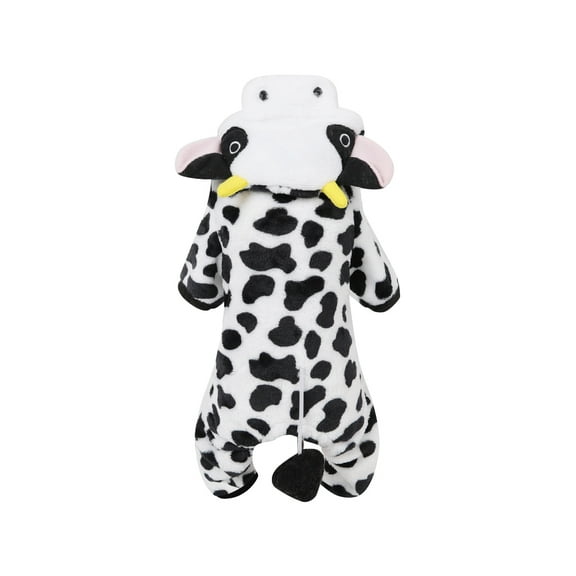 Oecoator Milk Cow Halloween Costume for Medium Size Dogs