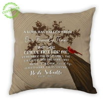 Customizaholic Custom Name Pillow, Memorial Pillow, In Loving Memory Pillow, Cardinal Bird Pillows, Sympathy Gifts, Memorial Gift