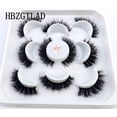 thumbnail image 1 of NUEVAS pestañas 5 pares 3D Faux Mink Lashes Fluffy Soft Wispy Volume Natural pestañas postizas largas Pestañas reutilizables Maquillaje de pestañas Deng Xun unisex, 1 of 2