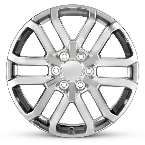 For 2019-2024 GMC Yukon 20 Inch Polished Silver Rim - OE Direct Replacement - Road Ready Car Wheel
