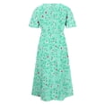 thumbnail image 5 of TaTaai Women's Summer Floral Short Sleeve Dress with Round Neckline and Breathable Relaxed Fit Gift, 5 of 7