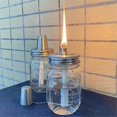 thumbnail image 5 of Mason Jar Tabletop Torches Kits,6 Pack Regular Mouth Lids,Wicks and Caps,Outdoor Oil Lamp Lights for Patio Garden Decor, 5 of 5