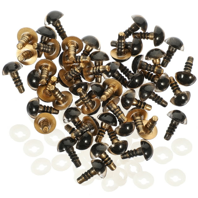 Shisuyan Doll Eyes Golden 50Pcs 1X1X0.3in
