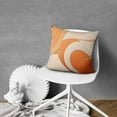thumbnail image 5 of Abstract Boho Orange Mordern Decor Throw Pillow Covers 16"x16", Set Of 2, Linen Study Sofa Cushion Cover Indoor Living Room Home Decor, 5 of 7