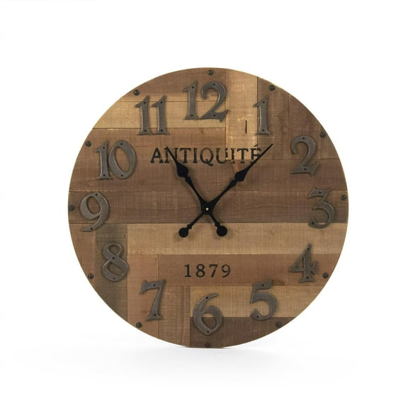 Wall Clock DARCY Fir Resin New ZT-1572