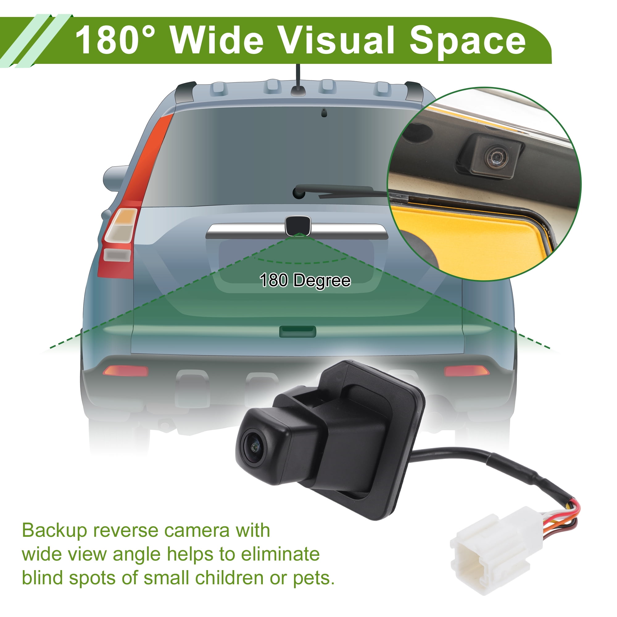 Unique Bargains Rear View Camera for Honda CR-V 2014-2016 License Plate Park Assist