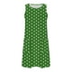 thumbnail image 5 of Vestido de Verano para Mujeres, Vestido de Cuello Redondo sin Mangas de Bolsillo de Impresión de Moda Casual Hecha de 95% Poliéster 5% Spandex para Primavera Verano, Vestido Sexy para Mujeres, 5 of 6