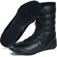thumbnail image 4 of Professional Boxing Shoes Breathable Wrestling Shoes, Training Shoe for Adult & Youth Men Women Non Slip Rubber Sole Lightweight Boots (Black, 5), 4 of 7