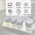 thumbnail image 3 of 2X Macropad Macro Teclado Mecánico RGB Mini Gaming Perilla de Programación Personalizada Teclados 3 Teclas para Photoshop, 3 of 5