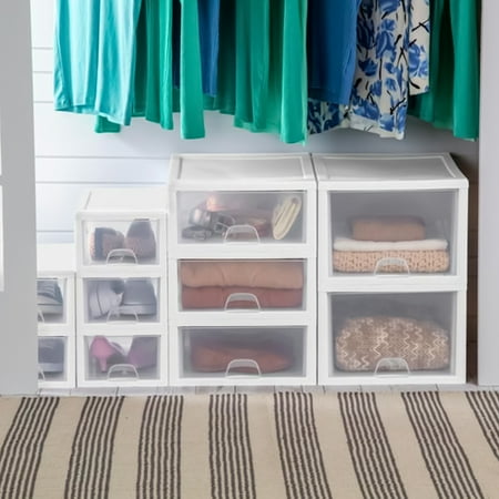 Sterilite - Modular Stacking Storage Drawer Box Containers