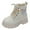 Beige, variant on Kids Boots Girls Boys Girls Combat Ankle Boots Cowboy Cowgirl Western Embroidered Side Zipper Booties Toddler/Little Kid/Big Kid Size 3 (Brick Red,Big Kids 3)