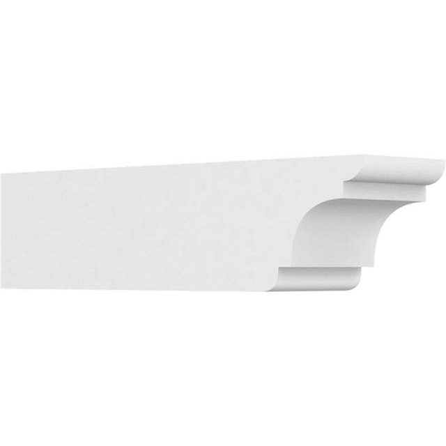 Ekena Millwork RFTP06X06X24NEB 6 x 6 x 24 Po Standard Nouveau Brighton Architecture Grade Queue de Chevron PVC
