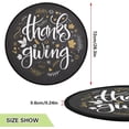 thumbnail image 3 of Coolnut Thanksgiving Christmas Tree Mat Round Christmas Tree Stand Mat Decoration for Holiday Party Home Christmas Day Ornaments Floor Door, 28.3", 3 of 6