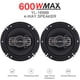 thumbnail image 1 of Altavoces De Puerta Estéreo De 6 Pulgadas Coaxial De 6 Pulgadas 600 Vatios Máx, 4 , Audio De Rango Completo, Tweeters, Altavoces Coaxiales, 1 of 7