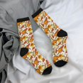 thumbnail image 5 of Cauagu Pumpkin Corn Daisy Print Crew Socks for Women and Men,Adult Athletic Running Socks 1-Pair Sports Socks Work Gear Socks with Moisture Wicking, 5 of 6