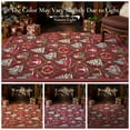 thumbnail image 6 of KUETH Christmas Area Rugs 5x7 Machine Washable Non Slip Red Rugs for Living Room Bedroom Home Decor, 6 of 8