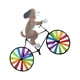 thumbnail image 1 of Wosthever Molino de viento de plástico colorido, Spinner de viento para niños, juguete para decoración de fiesta de jardín y césped Kits de decoración para fiestas perro cafe, 1 of 6