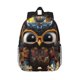 thumbnail image 1 of Easygdp Quirky Owl With Glasses Mochila Ligera de 15 Pulgadas para Estudiantes, Mochila Cómoda para la Escuela y Viajes, Correas Ajustables, 1 of 6