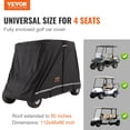 thumbnail image 2 of Funda para carrito de golf VEVOR 4 Passenger 600D de poliéster impermeable, 2 of 9