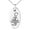 Silver, variant on Stainless Steel Nautical Anchor Lighthouse Engraved Small Oval Charm Pendant Necklace