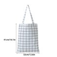 thumbnail image 4 of Jumpingount Bolso de hombro de lona Bolso de mano Bolsa Regalos de cumpleaños Cuadros blancos Type2 NO2, 4 of 6