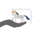 thumbnail image 4 of MOJO Rainbow Unicorn Figurine Réaliste de Fantaisie Peinte à la Main, 4 of 4