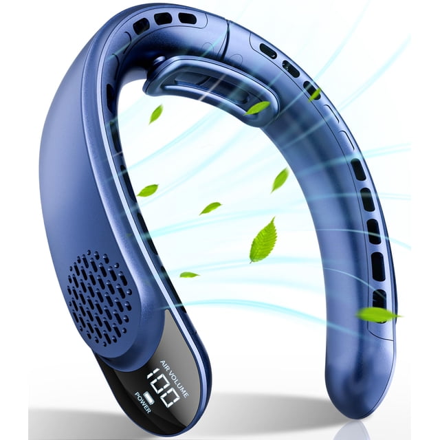 Ventilador de cuello portátil FrSara recargable con batería de 4000 mAh