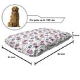 thumbnail image 2 of Spring Pet Bed, Abstract Repeating Pattern of Flowers on Thin Branches in Design, Chew Resistant Pad for Dogs and Cats Cushion with Removable Cover, 24" x 39", Multicolor, by Ambesonne, 2 of 4