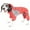 MultiColor, variant on Pet Life Active 'Fur-Breeze' Heathered Performance 4-Way Stretch Two-Toned Full Bodied Dog Hoodie, Fire Red&Light Grey, X-Small